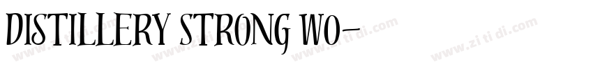 Distillery Strong W0字体转换